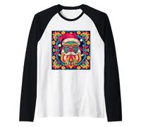 Père Noël Mandala Noël Xmas Noël Manche Raglan
