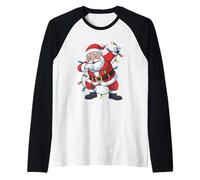 Père Noël mignon Manche Raglan