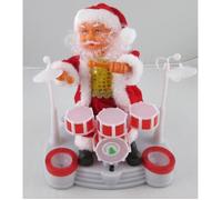 Père Noel musical et lumineux avec batterie et automate