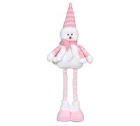 Père Noël Neige Extensible Peluche, Figurines Debout Décoration Noël | Peluche Douce et Confortable, Hauteur Réglable, Design Festif, Parfait pour Sapin ou Cheminée, Cadeau de Noël Original