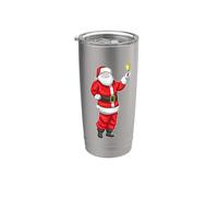 Père Noël Noël Cloche de Noël Gobelet isotherme en acier inoxydable double paroi