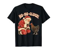 Père Noël Noir cuivre Marans Poulet rétro X-Mas Ho Ho Cluck T-Shirt