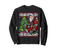 Père Noël pompier Costume de Pompier Vilain Noël Sweatshirt
