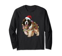Père Noël pour chien, Saint Bernard, Saint Noël, amoureux des chiens Manche Longue