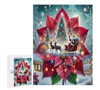 Père Noël Puzzle 500 Pièces Jeu De Famille Vacances de Noël Jeu Éducatif Créatif Vision 3D Qualité Supérieure Relaxation & Art Cadeau Unique 500 PCS