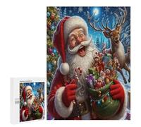 Père Noël Puzzles 500 Pièces Educa Moderne Vacances de Noël Décoration Intérieure Relaxant pour Adultes Et Enfants Assemblage Amusant Challenge 3D 500 PCS