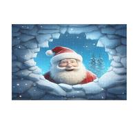 Père Noël Puzzles Adulte - Puzzle en Bois 1000 Pièces - Challenge - Adultes Et EnfFourmis Dès 12 Ans （75×50cm）