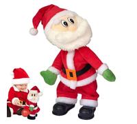 Père Noël qui danse - Père Noël Twerk, en peluche qui chante et danse | Jouet de Noël de Père Noël, jouets animés de Père Noël, bonhomme de Père Noël pour décorations de Noël heureuses
