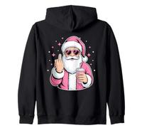 Père Noël Rebelle Rose drôle Noël Noël Sweat à Capuche
