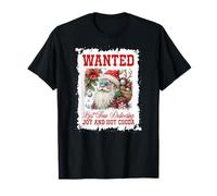 Père Noël : recherché, vu pour la dernière Fois, apportant T-Shirt