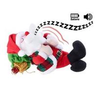 Père Noël ronflant avec mouvements respiratoires G