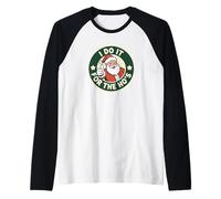 Père Noël Thumbs Up Humour de Noël Cheer Xmas Manche Raglan