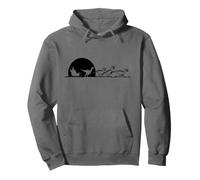 Père Noël traîneau Dinosaure drôle Mignon Amateur de Dinosaures Sweat à Capuche