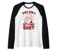 Père Noël, tu ne t'en Fais Pas, C'est drôle Manche Raglan