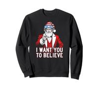 Père Noël Uncle Sam - USA Christmas I Want You to Believe Sweatshirt