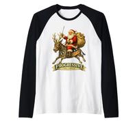 Père Noël Vintage âne progressiste libéral démocrate Manche Raglan