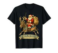Père Noël Vintage âne progressiste libéral démocrate T-Shirt