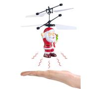 Père Noël volant à lumière LED multicolore - Simulus