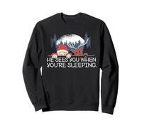 Père Noël Vous voit Quand Vous dormez Meme de Noël Sweatshirt