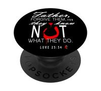 Père, pardonnez-Les, Ils ne savent Pas ce qu'ils Font PopSockets PopGrip Adhésif