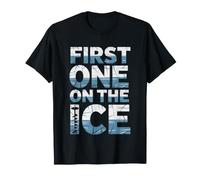 Pere Pecheur sur Glace Lac Gele Peche Blanche T-Shirt