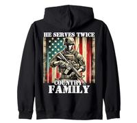 Père, père et père, vétéran militaire, fier de servir son pays et sa famille Sweat à Capuche