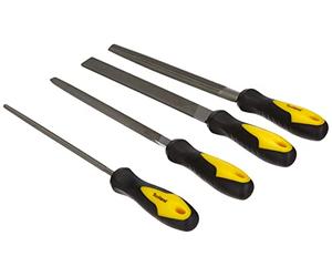 Perel 06776 Jeu de 4 Limes pour acier 20 cm 8"
