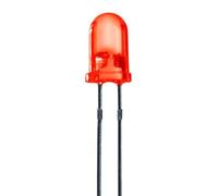 Perel 143685 standard Lampe LED, 3 mm, rouge/eau transparent