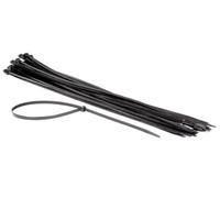 Perel Attaches en nylon blanches, 50 pièces, liens de câble 750 x 8,8 mm, résistant aux UV, auto-verrouillants, capacité de traction 80 kg, pour applications lourdes à l'intérieur et à l'extérieur.