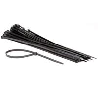 Perel Attaches en nylon noir, 50 pièces, serre-câbles 500 x 8,8 mm, résistant aux UV, auto-verrouillable, capacité de traction 80 kg, pour applications lourdes à l'intérieur et à l'extérieur