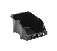 Perel Bac à bec empilable plastique – porte-étiquette, 2 L, noir, 125 x 195 x 90 mm