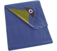 Perel Bâche de couverture étanche, bâche tissée, bâche étanche, bâche de protection, très solide, 8 œillets,