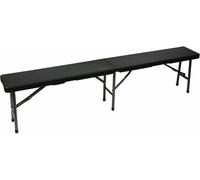 Perel Banc pliant en osier noir FP160R