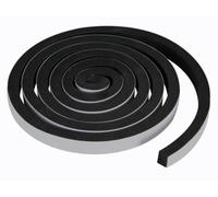 Perel Bande d'étanchéité pour fenêtres et portes, unilatérale, mousse, 15 mm x 2 m, noir, également disponible en blanc