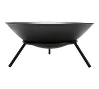 Perel Brasero, avec Support, 3 Pieds, Rond, 26 x Ø 56 cm, Fonte, Noir