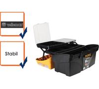 Perel boîte à outils, polypropylène, différents niveaux, 1 organiseur fixe et 2 amovibles dans le