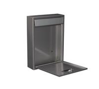 Perel Boîte aux Lettres Inox Système de Verrouillage Rangement Extérieur 432499 G