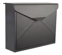 Perel BOÎTE AUX LETTRES - VERONA - NOIR TERNE - 38 x 29 x 11,5 cm