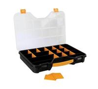 Perel Boîte d'assortiment vide, Boîte d'assortiment, Boîte de tri pour vis, Boîte de tri pour petites pièces