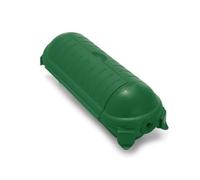 Perel Boîtier de protection prise CEE, protection prise extérieur, boitier etanche electrique exterieur IP44 pour rallonge camping car jardin, polypropylène, vert