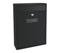 Perel BOTE AUX LETTRES - IBIZA - NOIR - 36 x 26 x 8 cm