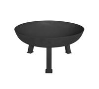 Perel Tools – Brasero rond en fonte, 3 pieds solides, 37 x Ø 75 cm – Noir