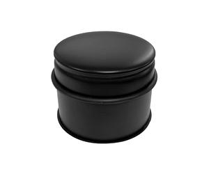 Perel Butée de porte au sol, acier inoxydable, 1,1 kg lourd, sans perçage, base antidérapante en caoutchouc anti-rayures, rond noir mat, Ø9x7,5 cm, bloque-porte pour maison bureau couloir