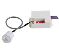 Perel Tools Capteur de mouvement PIR mini encastré EMS106 100° 8 m Jour/Nuit IP20 Blanc
