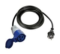 Perel CBLE ADAPTATEUR AVEC FICHE SCHUKO VERS PRISE CEE - 3 m