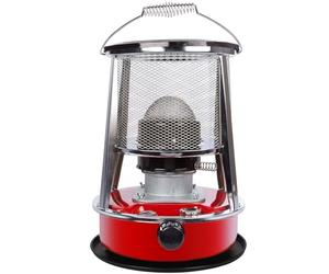 Perel Chauffage à pétrole portable 2600W, poêle à pétrole extérieur avec mèche, réservoir 4.6L, autonomie 18h, chauffage d'appoint économique sans électricité, chauffage de camping, chauffage