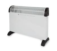 Perel Chauffage convecteur 2000W, convecteur électrique avec 3 niveaux de chaleur, thermostat, IP20 protection contre la surchauffe