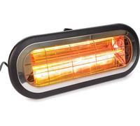 Perel Chauffage radiant pour terrasse/parasol, 2000 W, Low Glare, interrupteur marche/arrêt, support de montage,