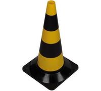 Perel Cône de signalisation, pour la délimitation des Zones, Noir/Jaune, Usage récréatif, 50 cm