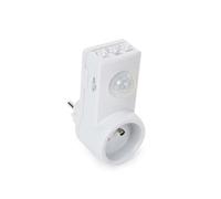 Perel Connecteur intermédiaire avec capteur crépusculaire, réglable, angle de détection 160°, zone de détection 9